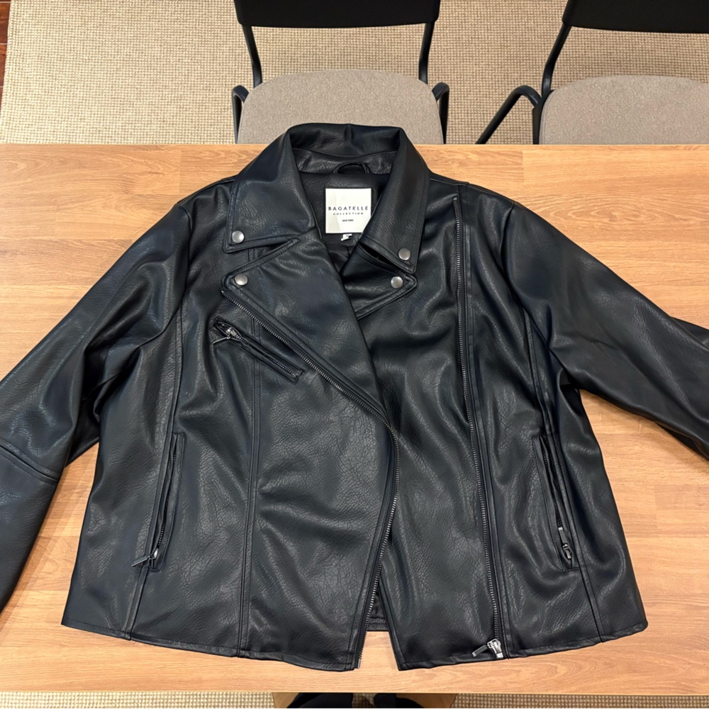 Bagatelle Black Faux Leather Jacket